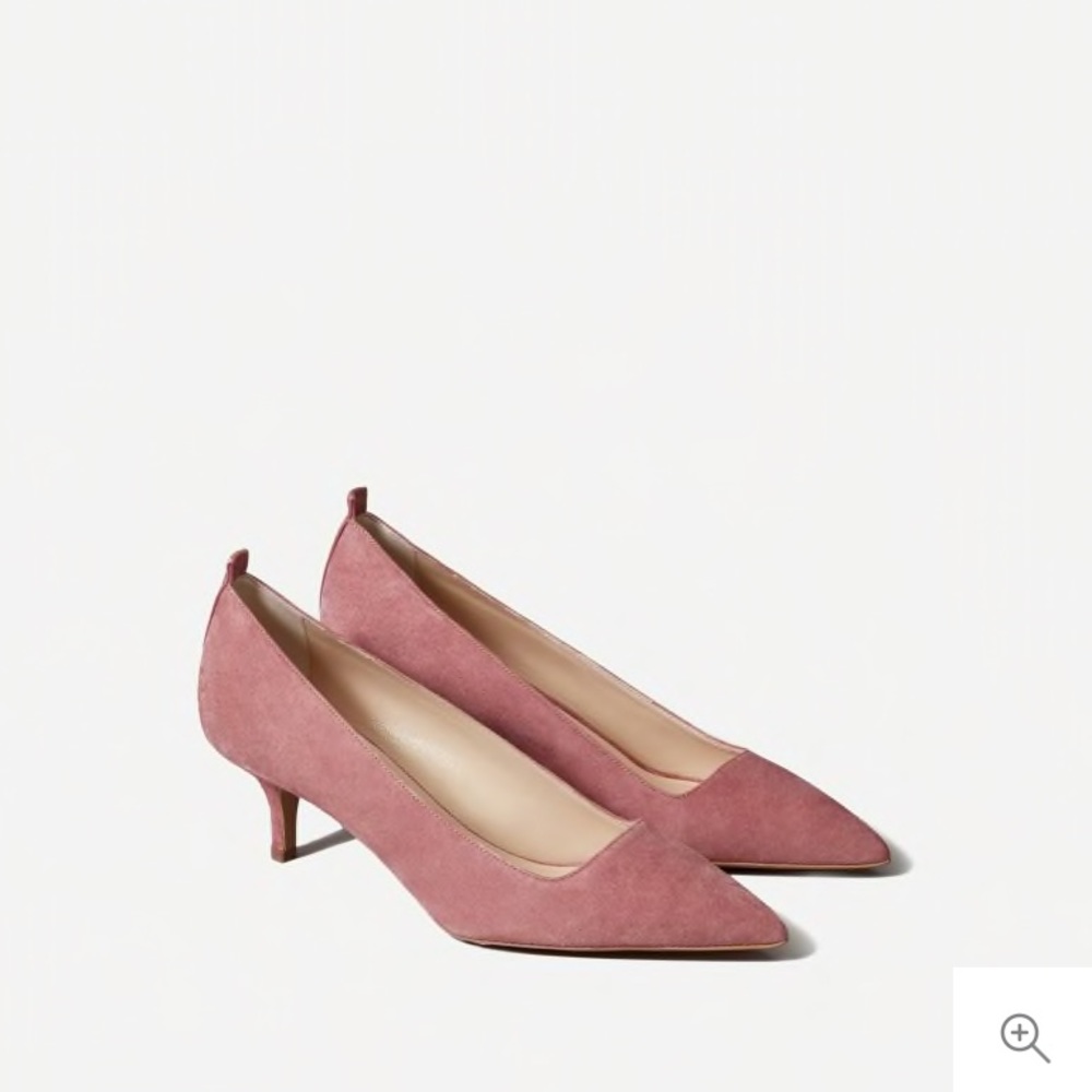 Everlane - The Editor Heel_Rosewood Suede - NWT